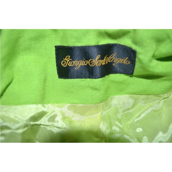 Women gorgeous winter vintage blazer Giorgio Sant Angelo size10 green - Picture 5 of 11